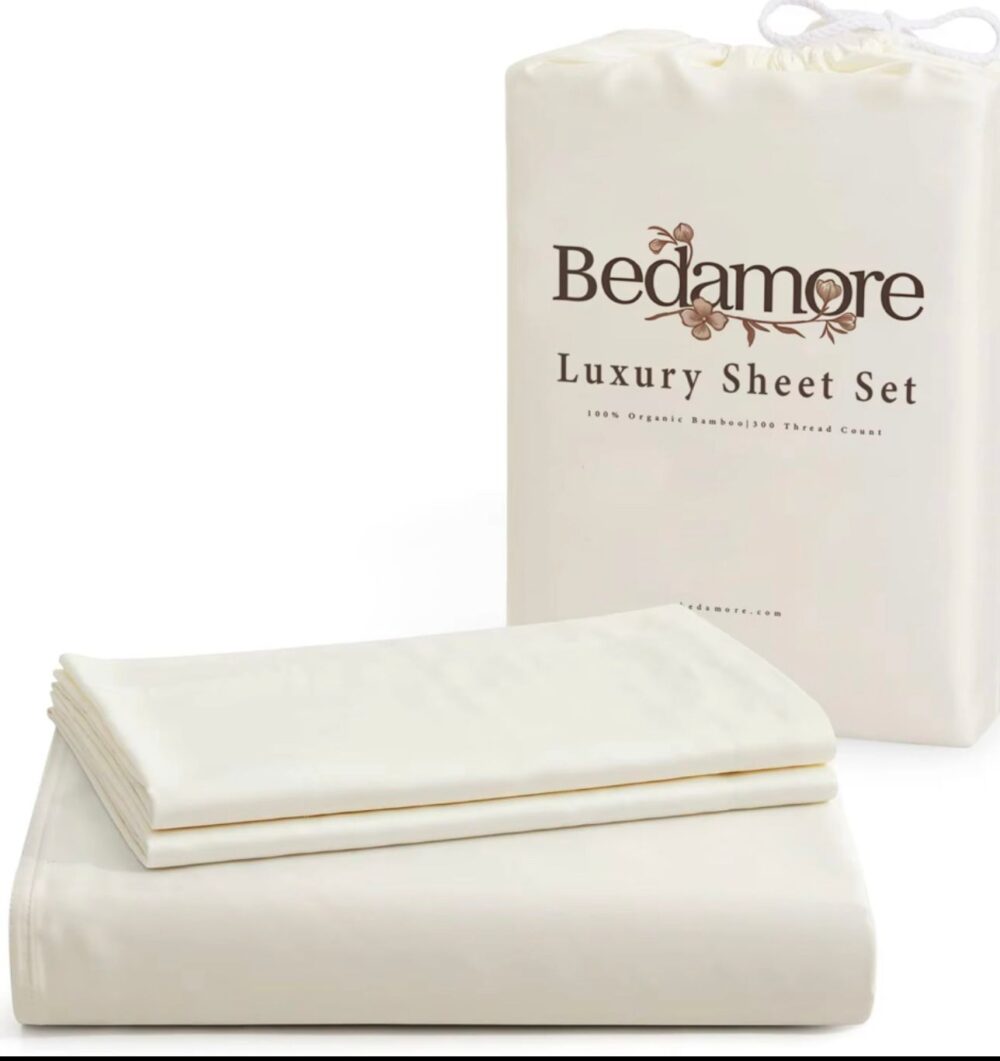 Bamboo bed sheet , 3 Piece Bed Sheet Set , Deep Pocket , 1800 Cool Bamboo - Image 6