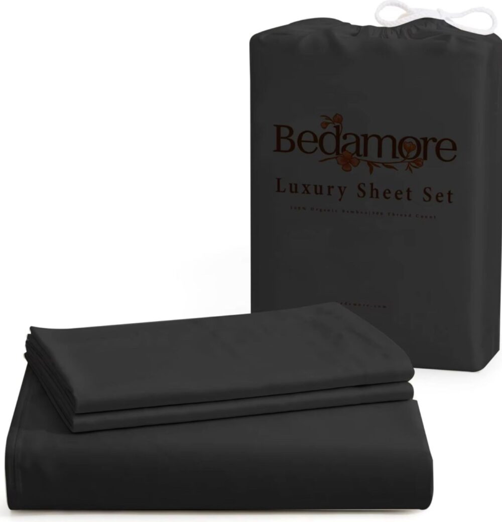 Bamboo bed sheet , 3 Piece Bed Sheet Set , Deep Pocket , 1800 Cool Bamboo - Image 4