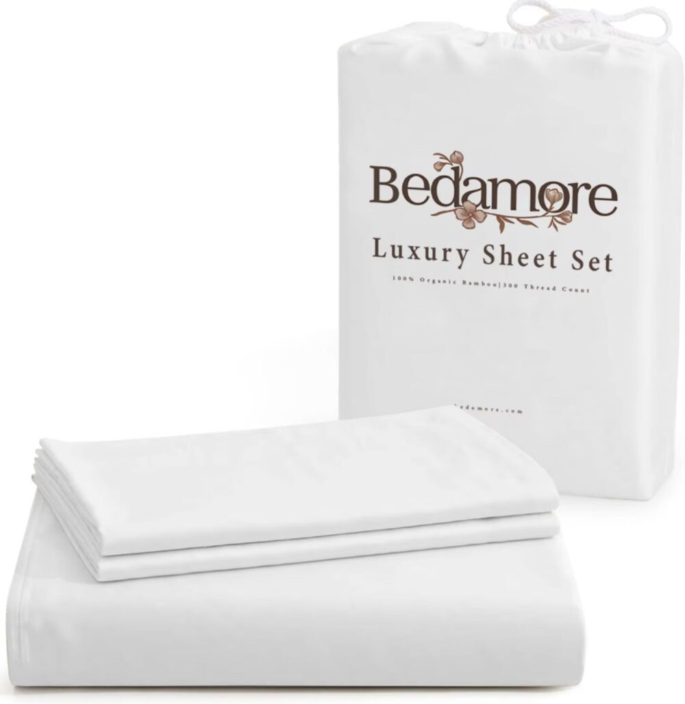 Bamboo bed sheet , 3 Piece Bed Sheet Set , Deep Pocket , 1800 Cool Bamboo - Image 5
